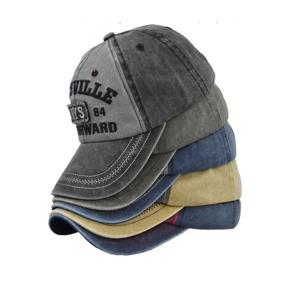 Cappelli Da Baseball Regolabili Con Ricamo Di Lettere Hip Hop In Denim Estivi Da Sport All Aperto Unisex