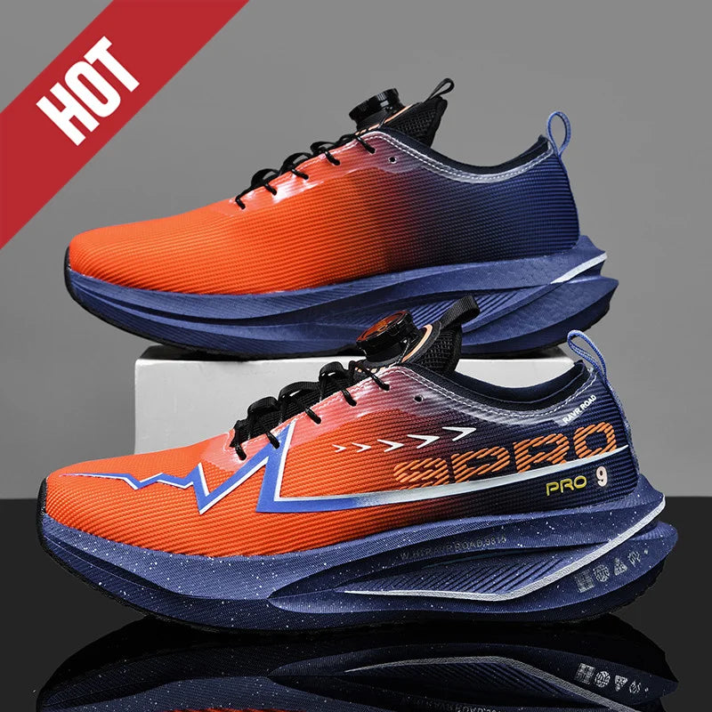 Scarpe Da Corsa Fluorescenti Con Piastra In Carbonio Per Maratona Leggere Traspiranti Antiscivolo Uomo Donna