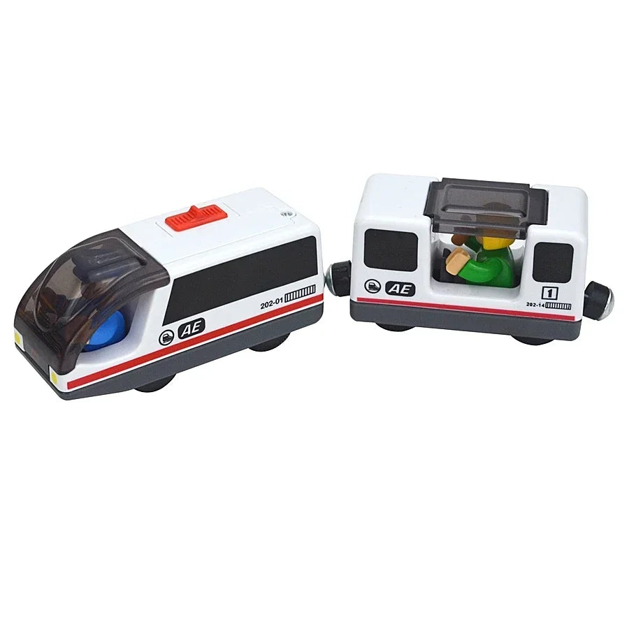 Locomotiva In Legno Magnetica Per Bambini Giocattolo Treno Con Pista Ferrovia Educativa