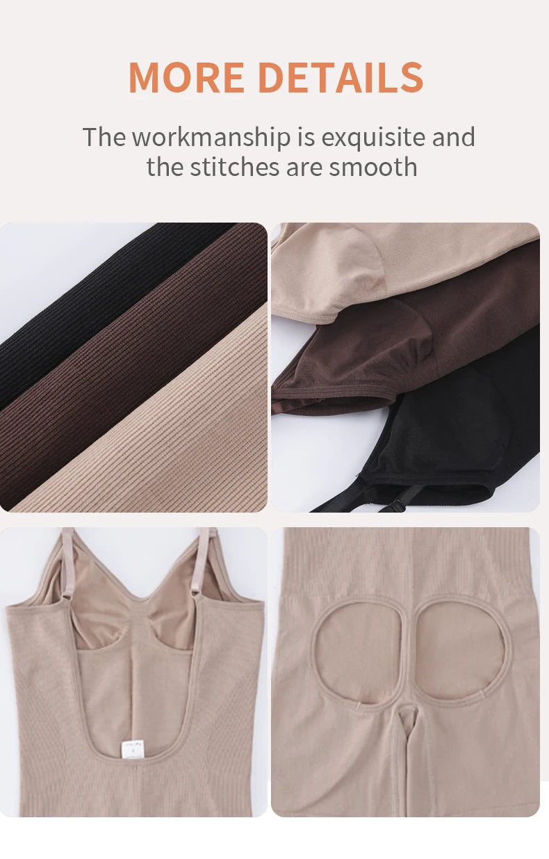 Fajas Colombianas da donna Shapewear Body senza cuciture Sexy controllo della pancia Butt Lifter Coscia più sottile Curve migliorate