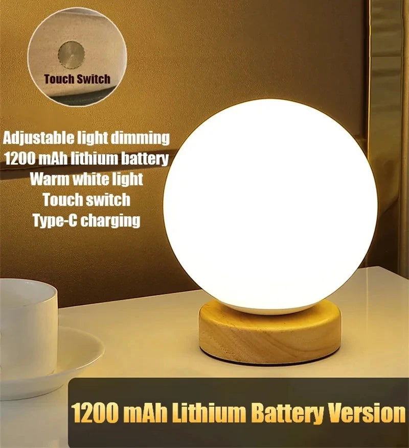Lampada Da Notte LED Che Cambia Colore RGB Ricaricabile USB Per Comodino Tavolo Soggiorno Camera Da Letto Ufficio