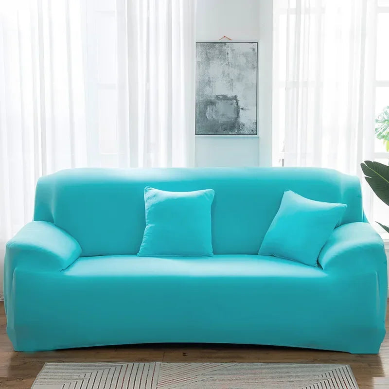 Copridivano fresco in seta da 1/2/3/4 posti per soggiorno Copridivano Coner a forma di L 2024 Spandex Estensibile Protezione per divano Unti Cat Dog