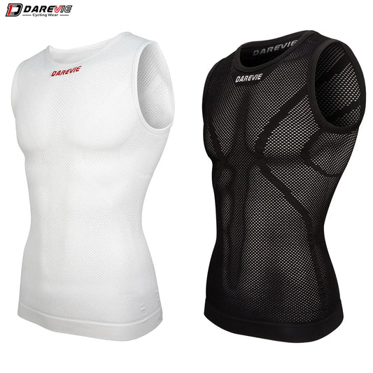 Canotta Base Layer Ciclista Traspirante Compressione Leggera Senza Soluzione Di Continuità Unisex Allenamento Ciclismo