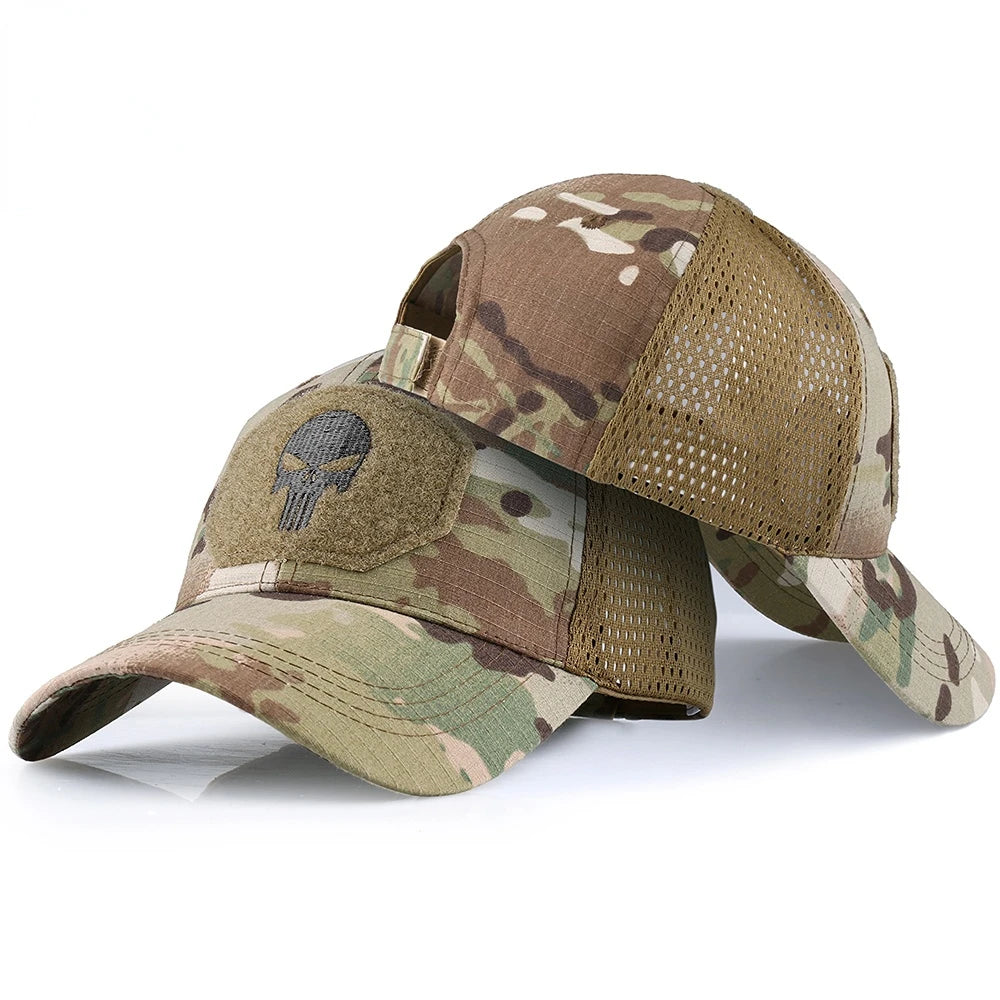Cappello Da Baseball Universale Per Uomo E Donna Traspirante Protezione Solare Berretto Sportivo All Aperto Con Teschio