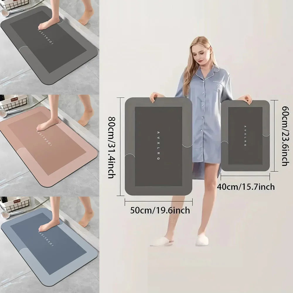 Tappetino Antiscivolo Bagno Ecologico Ad Alto Assorbimento Dacqua Per Doccia Cucina Zerbino Moquette