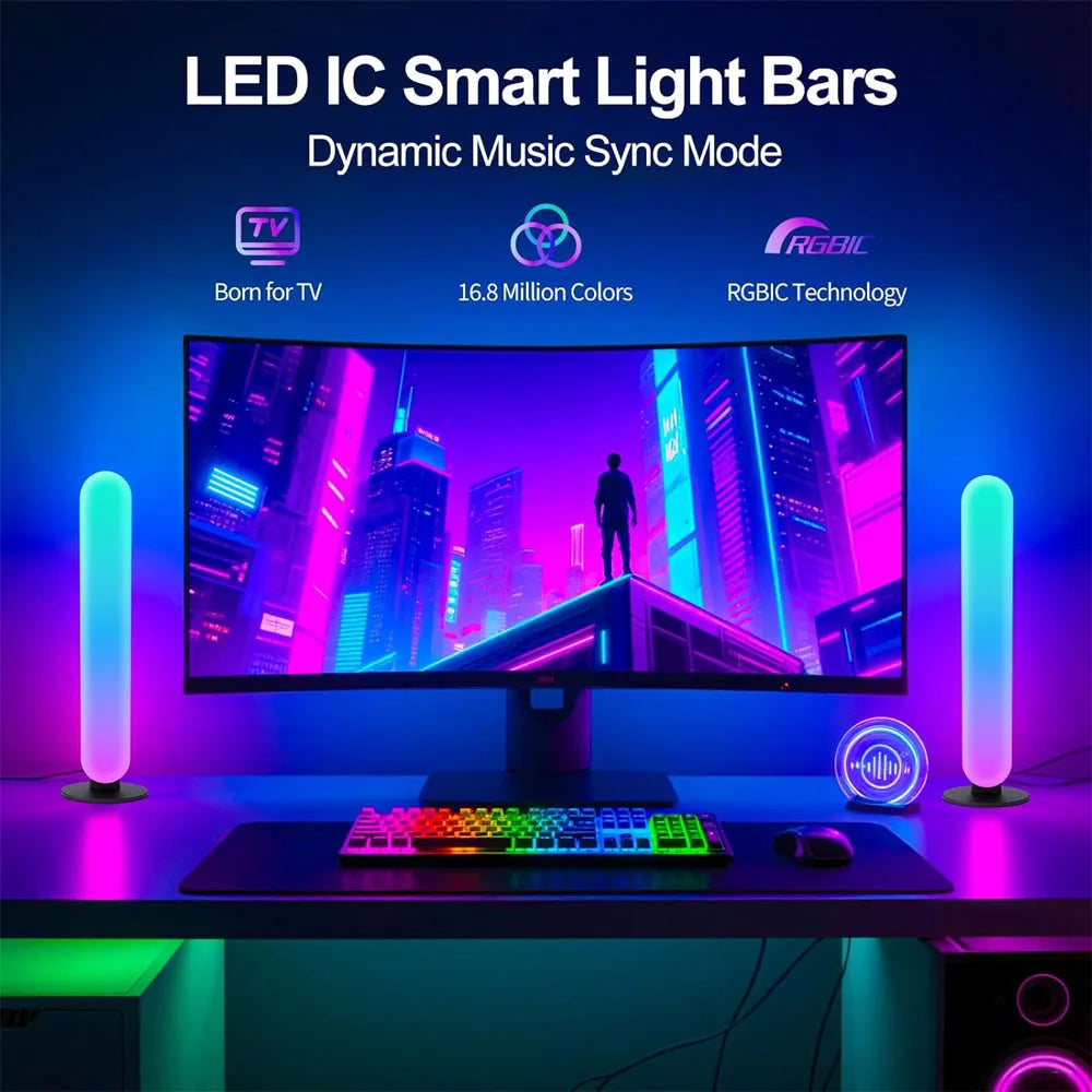 Barra Luminosa LED OpenRGB Per TV Con 16 Milioni Di Colori Controllo Remoto App Timer Modulare Da 1 A 3 Barre