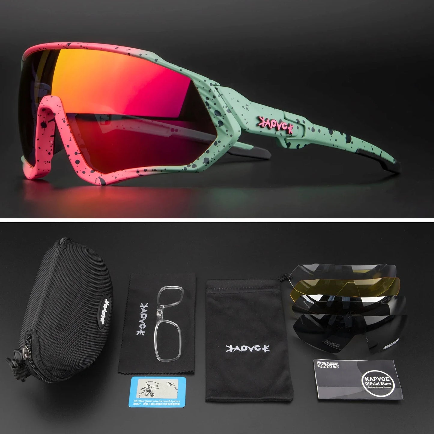 Occhiali Da Ciclismo Polarizzati Per Sport All'Aperto Corsa Pesca MTB Bici Da Strada Unisex Uomo Donna