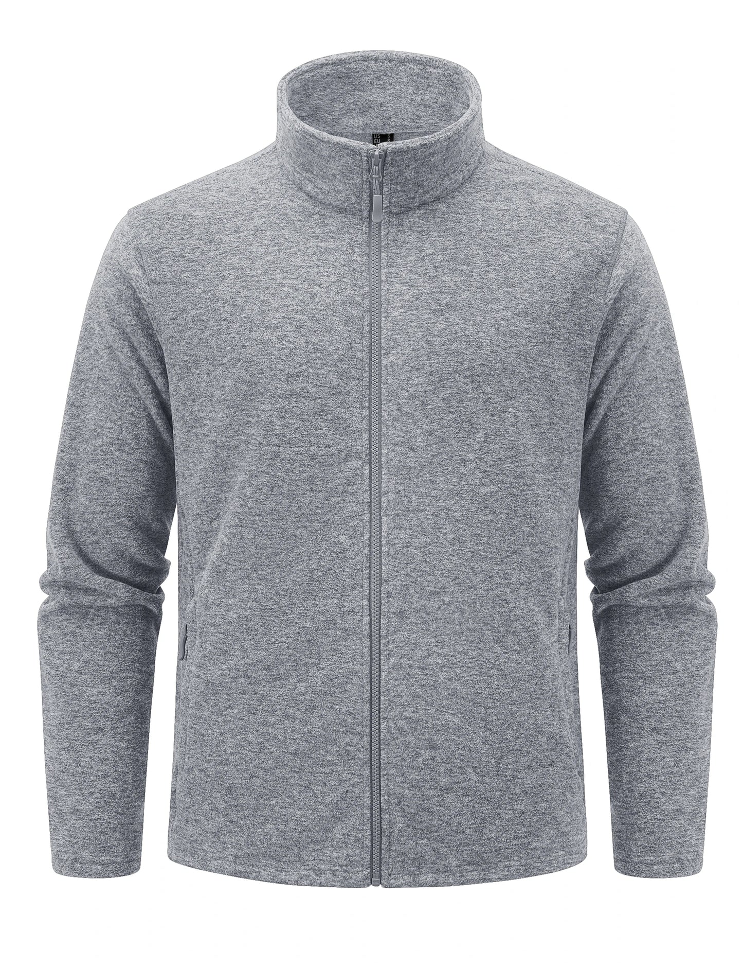 Giacche In Pile Leggere Uomo Con Colletto Alla Coreana Zip Intera Primaverile Sportiva Con Tasche Capispalla