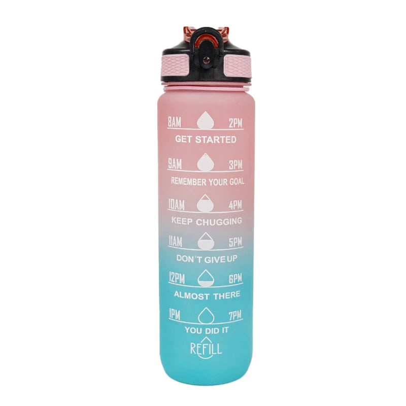 Borraccia In Plastica Da 900 A 1000 Ml Con Cannuccia Antiperdite Per Viaggi E Ciclismo SIMBUID