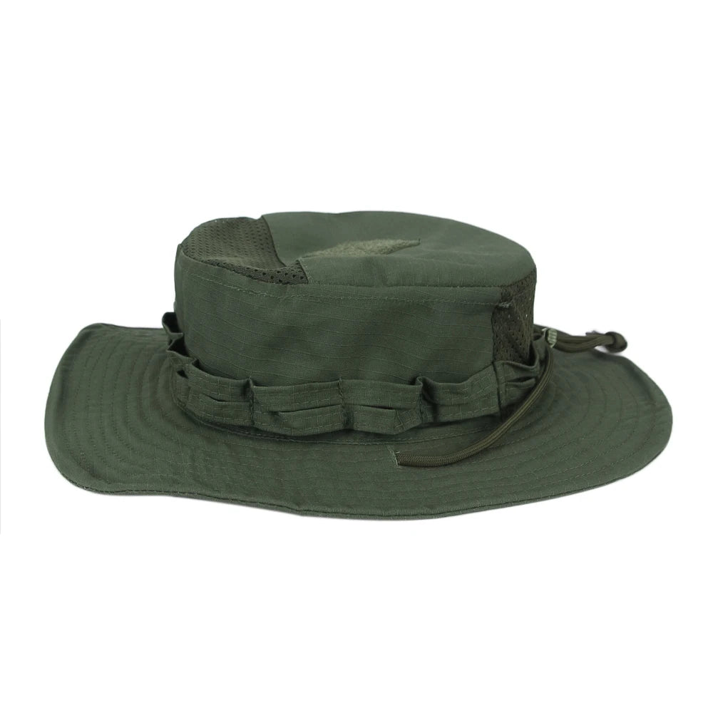 Cappello Boonie Camouflage Protezione Solare Traspirante Antivento Uomo Per Escursionismo Pesca Caccia
