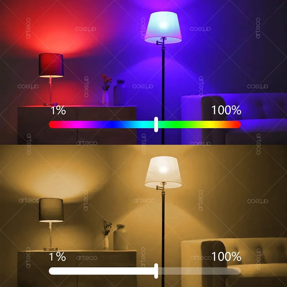 Lampadina LED Intelligente E27 E14 GU10 con WiFi Zigbee Bluetooth Dimerabile RGB 2700K a 6500K Compatibile Alexa e Google