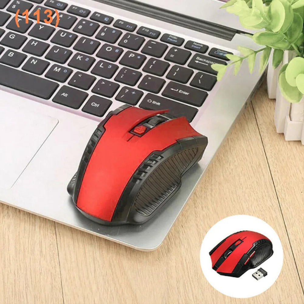 113 Mouse wireless Mouse ottico wireless da 2,4 GHz con ricevitore USB Mouse wireless portatile a 6 pulsanti per laptop