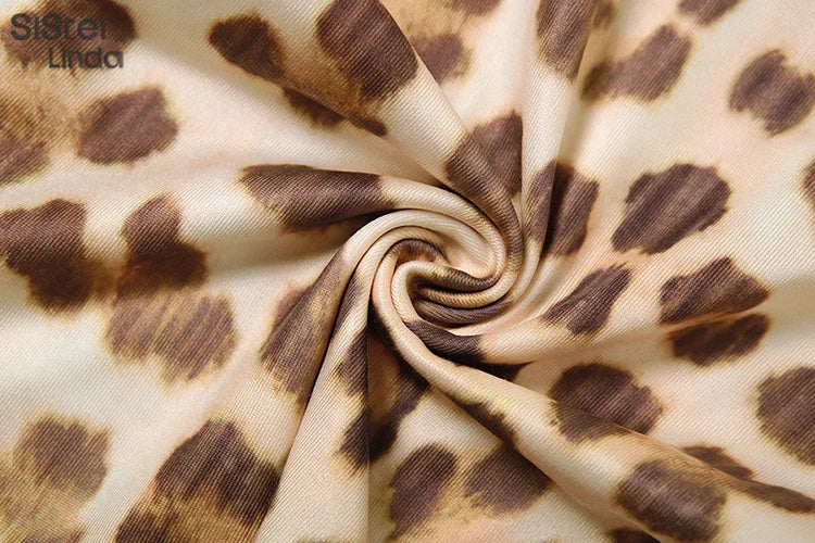 Sisterlinda Junior Tuta Alla Caviglia Leopardo Con Pantaloni Svasati High Street K24S50103
