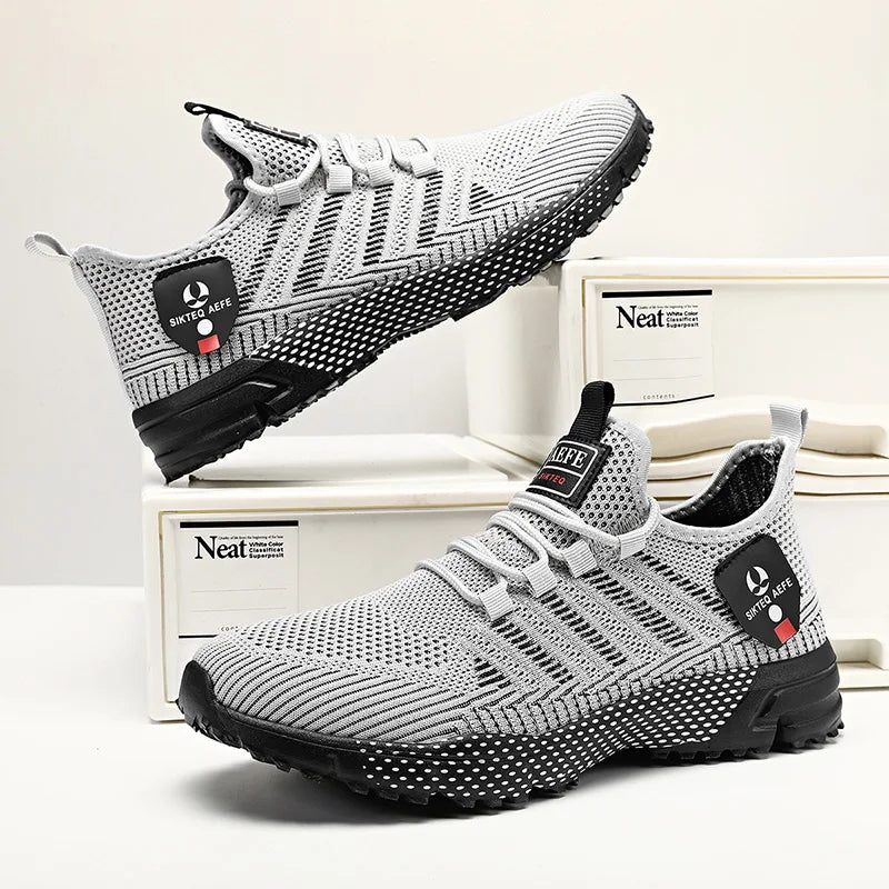 Sneakers Da Uomo Alla Moda In Mesh Traspirante Scarpe Casual Da Corsa Antiscivolo Per Esterno Di Alta Qualità