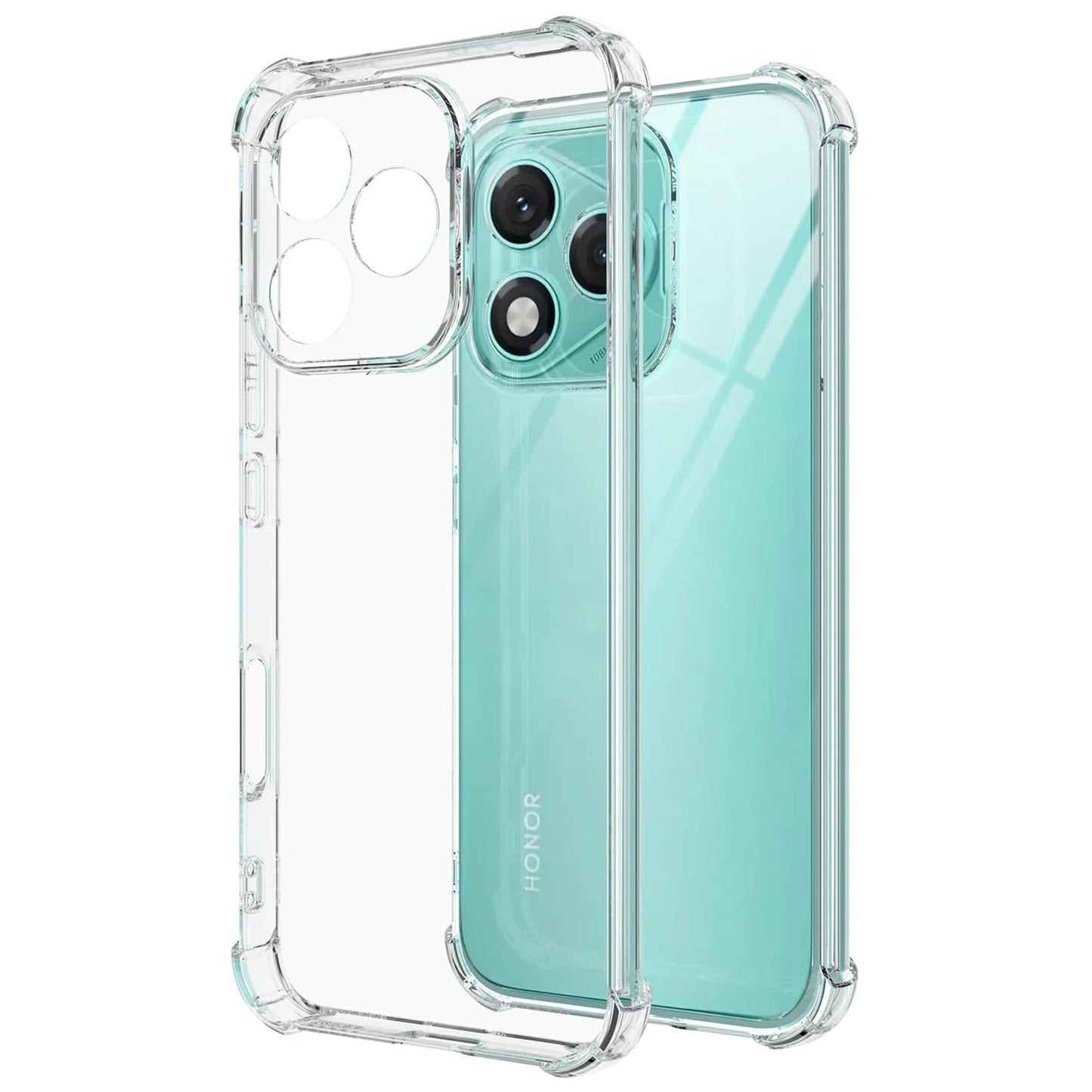 Custodia TPU Antiurto Trasparente per Honor 400 Lite 5G Quattro Angoli Protezione Antigraffio Antimpronta Digitale