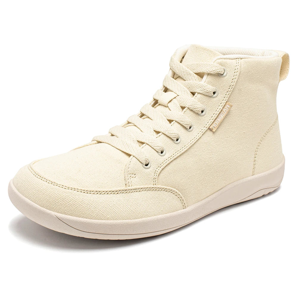 Hobibear Scarpe Da Ginnastica Unisex Mid Top A Piedi Nudi Con Punta Larga In Tela Zero Drop Con Lacci Per Esterni