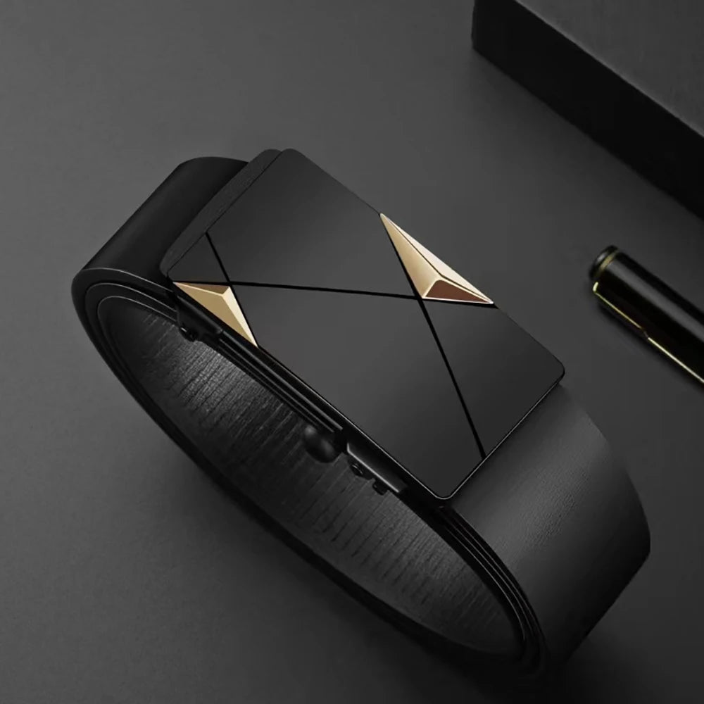 Cintura In PU Con Fibbia Automatica Da Uomo Nuova Cintura Casual Da Uomo Da Lavoro Alla Moda Accessori Vita Alla Moda