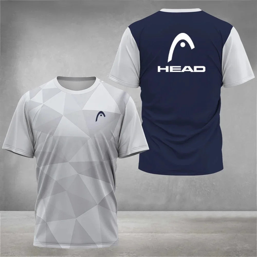 Maglietta Estiva Traspirante Da Uomo Per Badminton E Tennis Da Tavolo Collo A O Manica Corta Jersey Confortevole DR