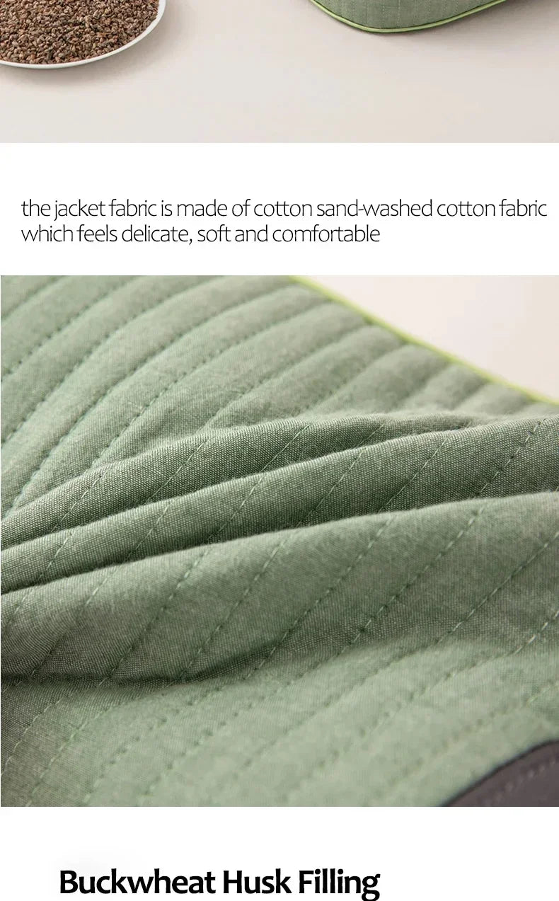 Cuscino Sobakawa In Grano Saraceno Con Cotone Organico Dimensioni Standard Per Dormire Fresco Sostegno Cervicale