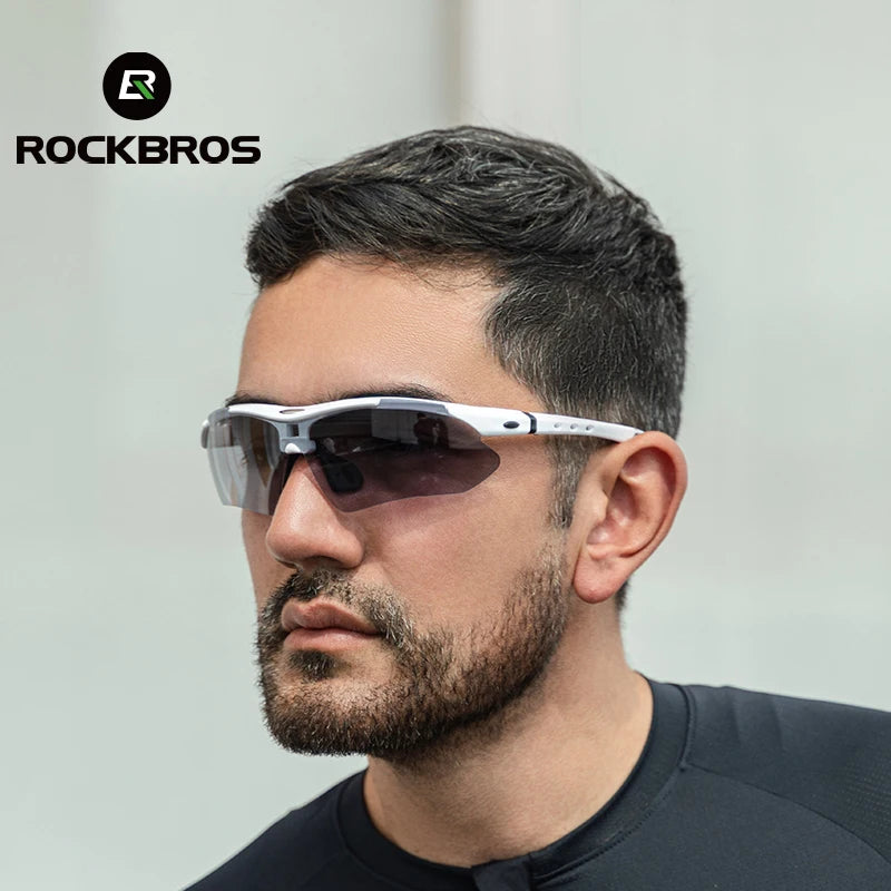 Occhiali Da Ciclismo Polarizzati Per Uomo UV400 Con Naso Regolabile E Set Di 5 Lenti Per Road MTB