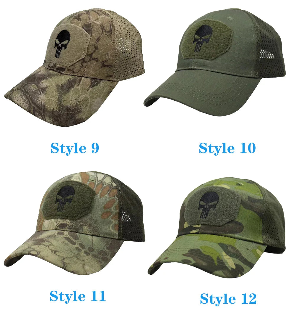 Cappello Da Baseball Universale Per Uomo E Donna Traspirante Protezione Solare Berretto Sportivo All Aperto Con Teschio