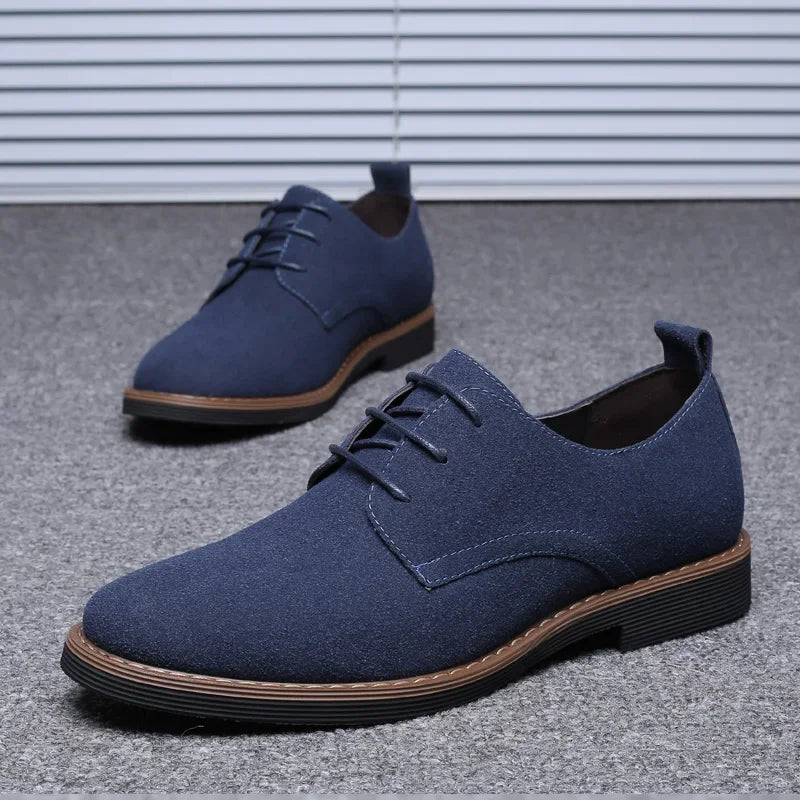 Scarpe Eleganti Da Uomo In Pelle Scamosciata Oxford Mocassini Derby Lusso Casual Classiche