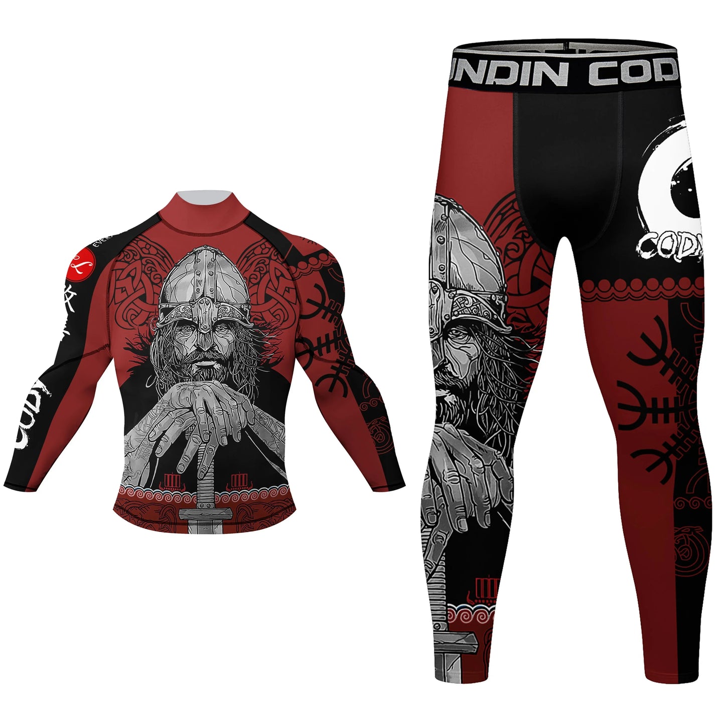 Rash Guard BJJ Uomo Jiu Jitsu Stampa Sublimazione Design Arte Marziale Abbigliamento Compressione Set Breve