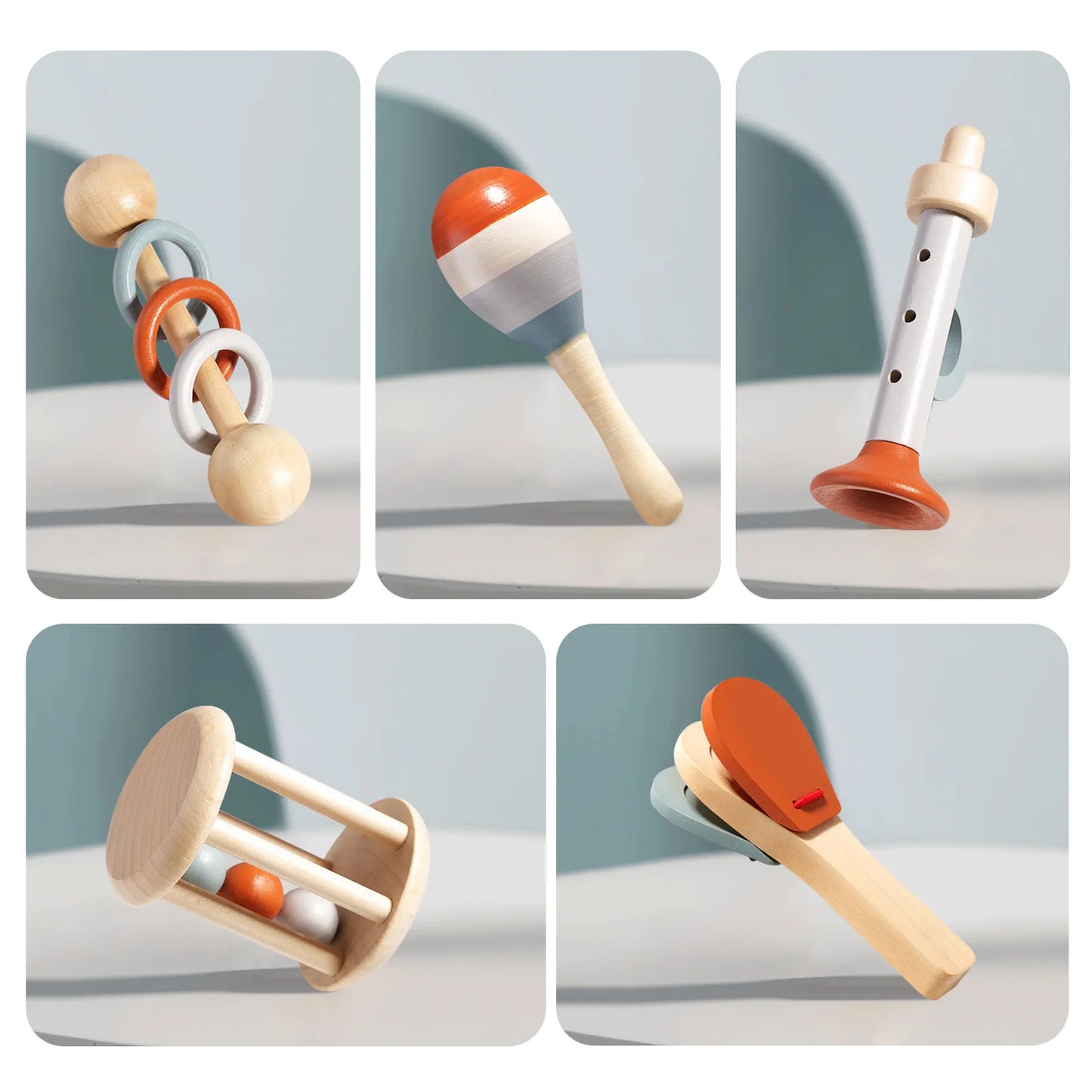 Set Strumenti Musicali Per Bambini In Legno Montessori Xilofono E Tamburo Regalo Educativo Per Età Prescolare 3 6 Anni