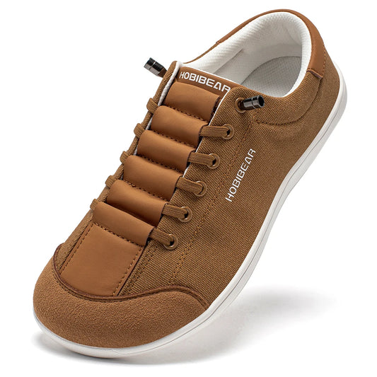 HOBIBEAR Scarpe A Punta Larga Per Piedi Nudi In Tela Minimaliste Slip On Leggere Regolabili Passeggio Sneakers