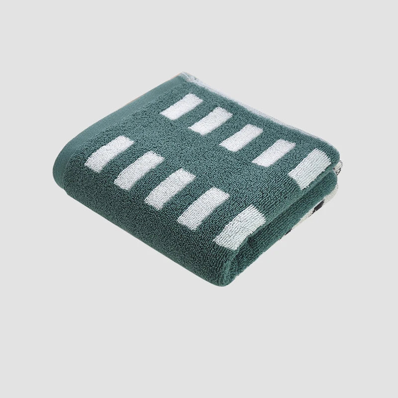Asciugamano Viso In Cotone Morbido Stile Retrò Cuore Stelle Pois Super Assorbente 34x74 Cm Adulti E Bambini