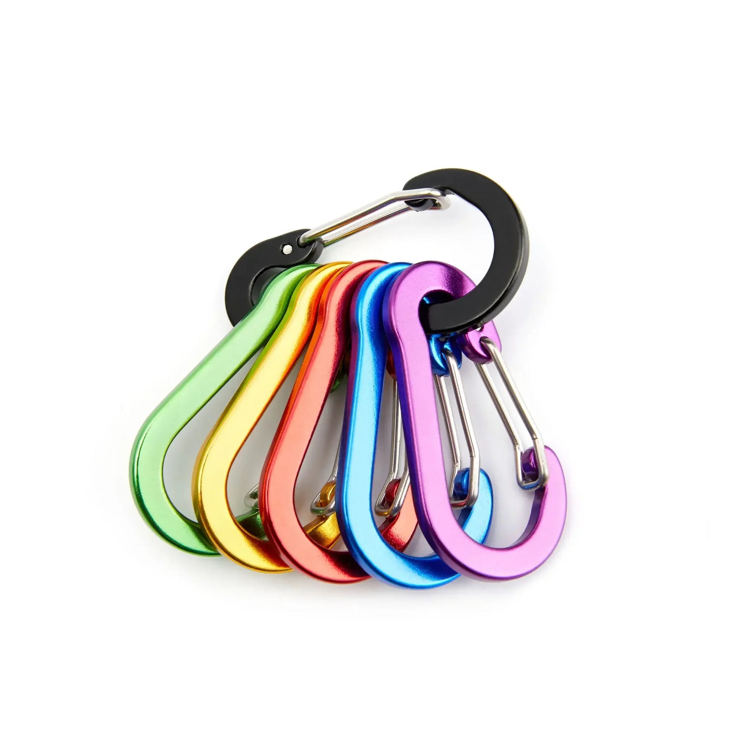 Moschettone Clip Set Sei Dodici Pezzi Turistico Piccoli Ganci Pesca All'aperto Campeggio Ciclismo Portachiavi Fibbie