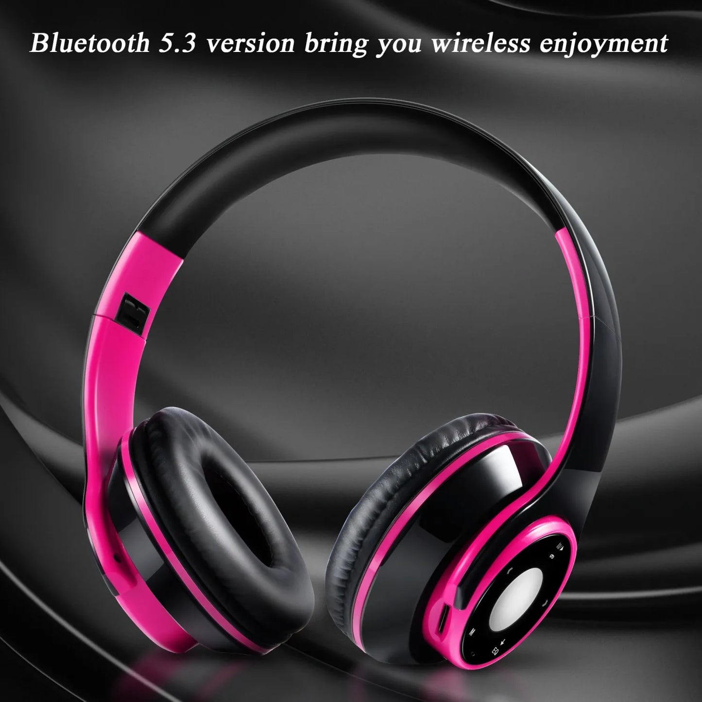 Auricolari Colorati Wireless Bluetooth 5.3 Lettore Mp3 Integrato Cuffie Sportive Pieghevoli Suono Stereo Per Cellulare
