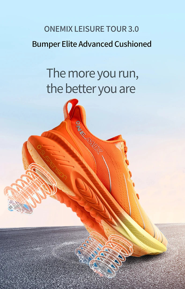 Onemix Nuove Scarpe Da Corsa Ammortizzanti Uomo Runner Antiscivolo Per Esterno Scarpe Da Ginnastica Sportive