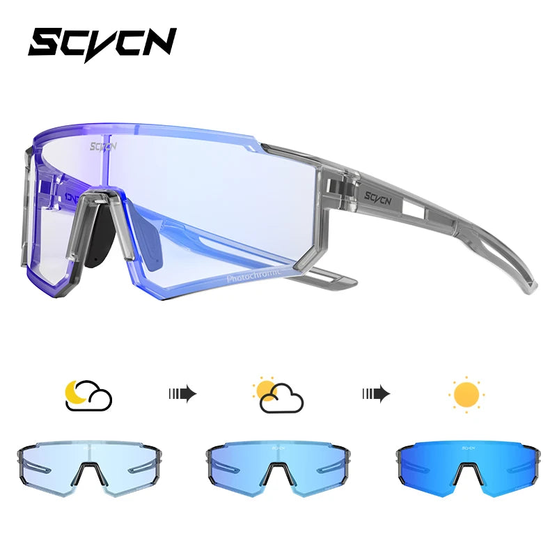 SCVCN Occhiali Da Sole UV400 Viola Montatura Street Fashion Y2K Per Donne E Uomini Ciclismo MTB