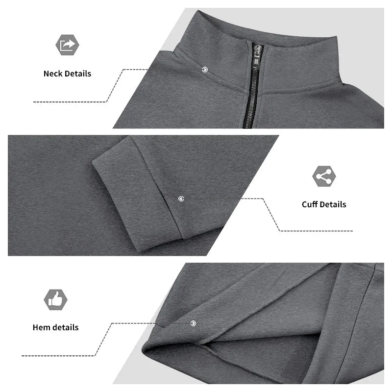 Pantaloni Sportivi Tascabili In Tinta Unita Da Uomo Con Cerniera Calda In Velluto Casual Da Uomo Americano