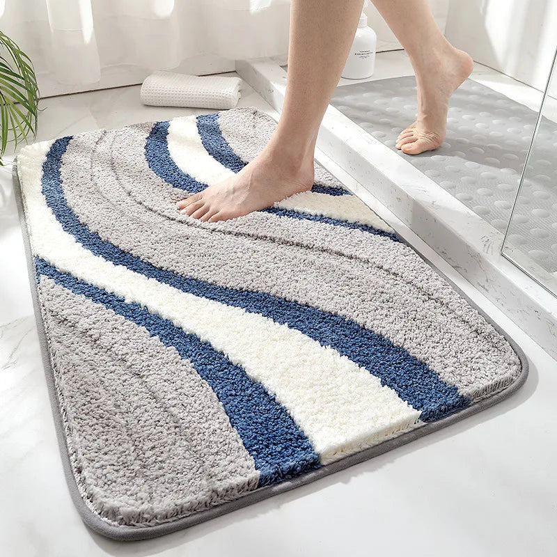 Tappetino Per Piedi In Finto Cashmere Antiscivolo Per Bagno Ingresso E Camera Da Letto Con Assorbimento D Acqua