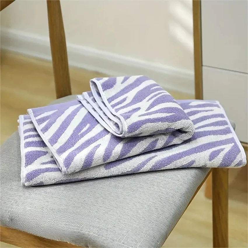 Asciugamano Viso E Mani In Cotone Morbido Con Motivo Tigre A Righe Jacquard Assorbente E Asciugatura Rapida Per Casa