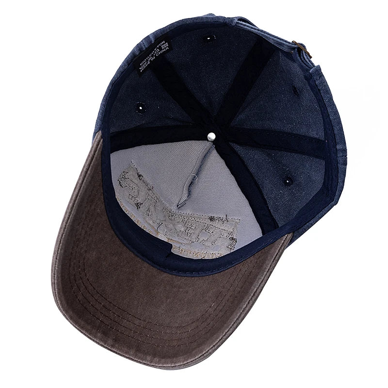 Berretto Baseball Cotone Lavato Unisex Vintage Con Ricamo Texas Motivo Animale Per Uomini Donne All Aperto