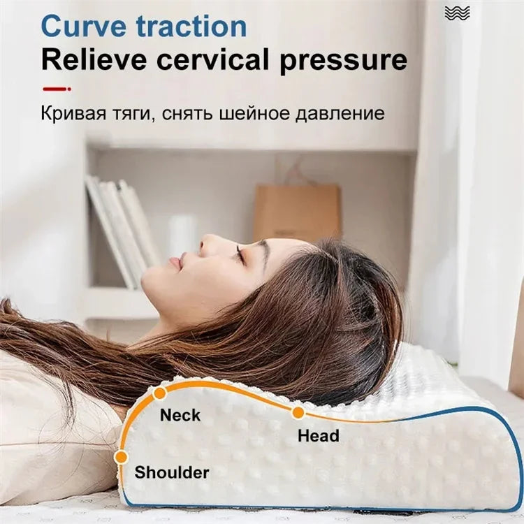 Cuscino Lungo In Memory Foam Ortopedico Per Dormire Con Protezione Del Collo Premaman A Forma Lunga Rimbalzo Lento