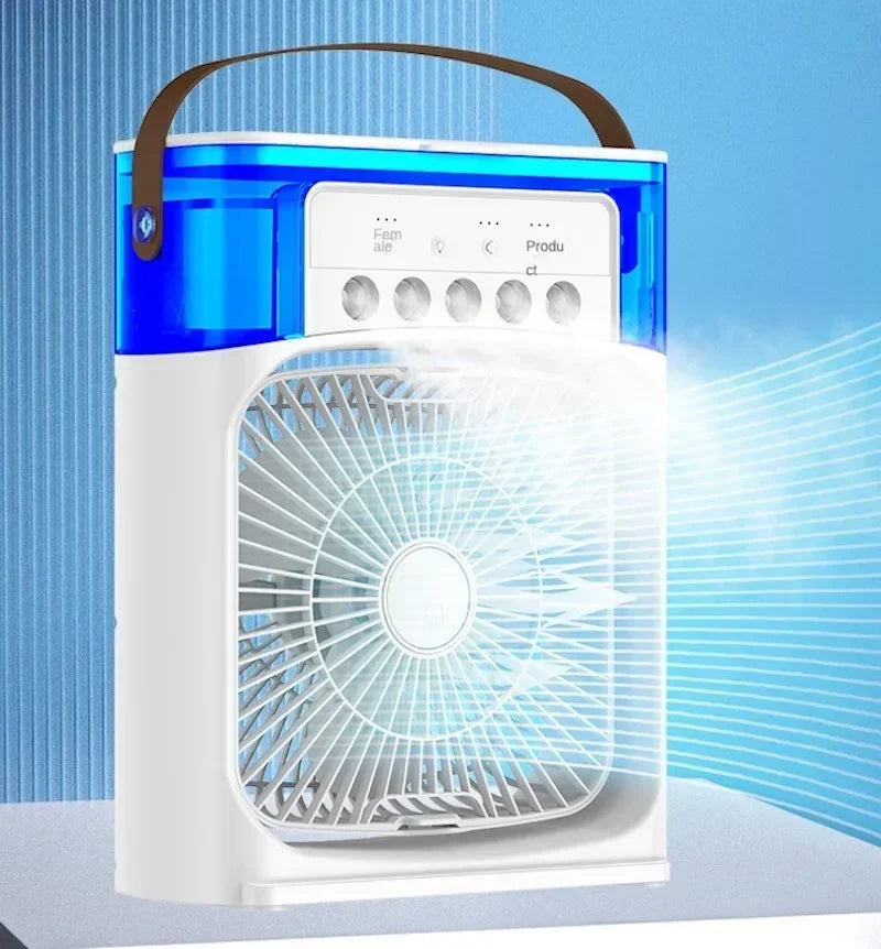Ventilatore Umidificatore Portatile Per Uso Domestico Condizionatore Aria Tre Velocità Raffreddamento