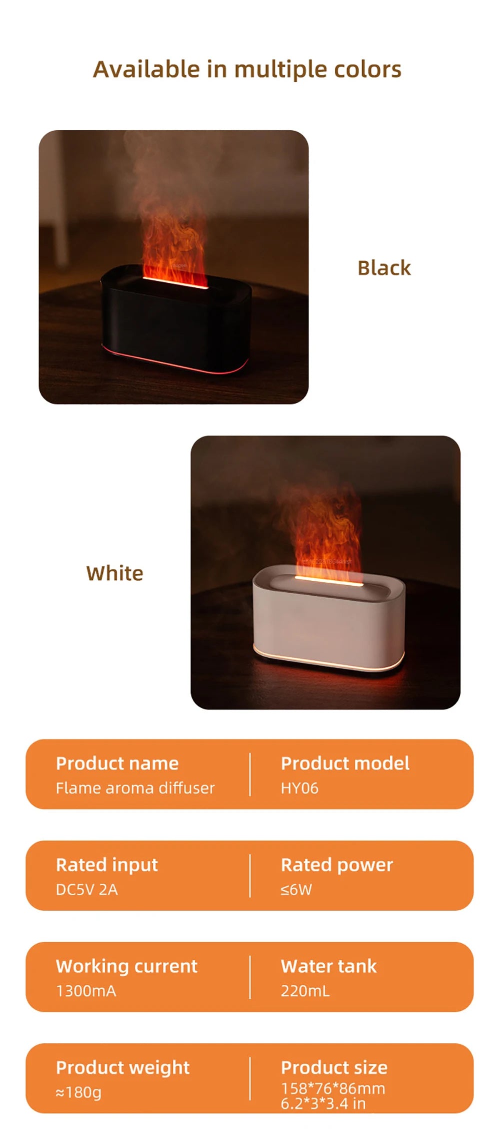 Umidificatore Per Aromi Diffusore Di Oli Essenziali Con Luce Notturna A Led Per Letto Mini Diffusore Di Fragranze