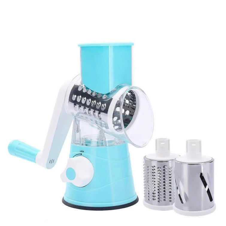 Affettatrice E Grattugia 2 In 1 KT209 Tamburo Inox Per Frutta E Verdura Taglio Rapido E Uniforme Per Cuochi Domestici