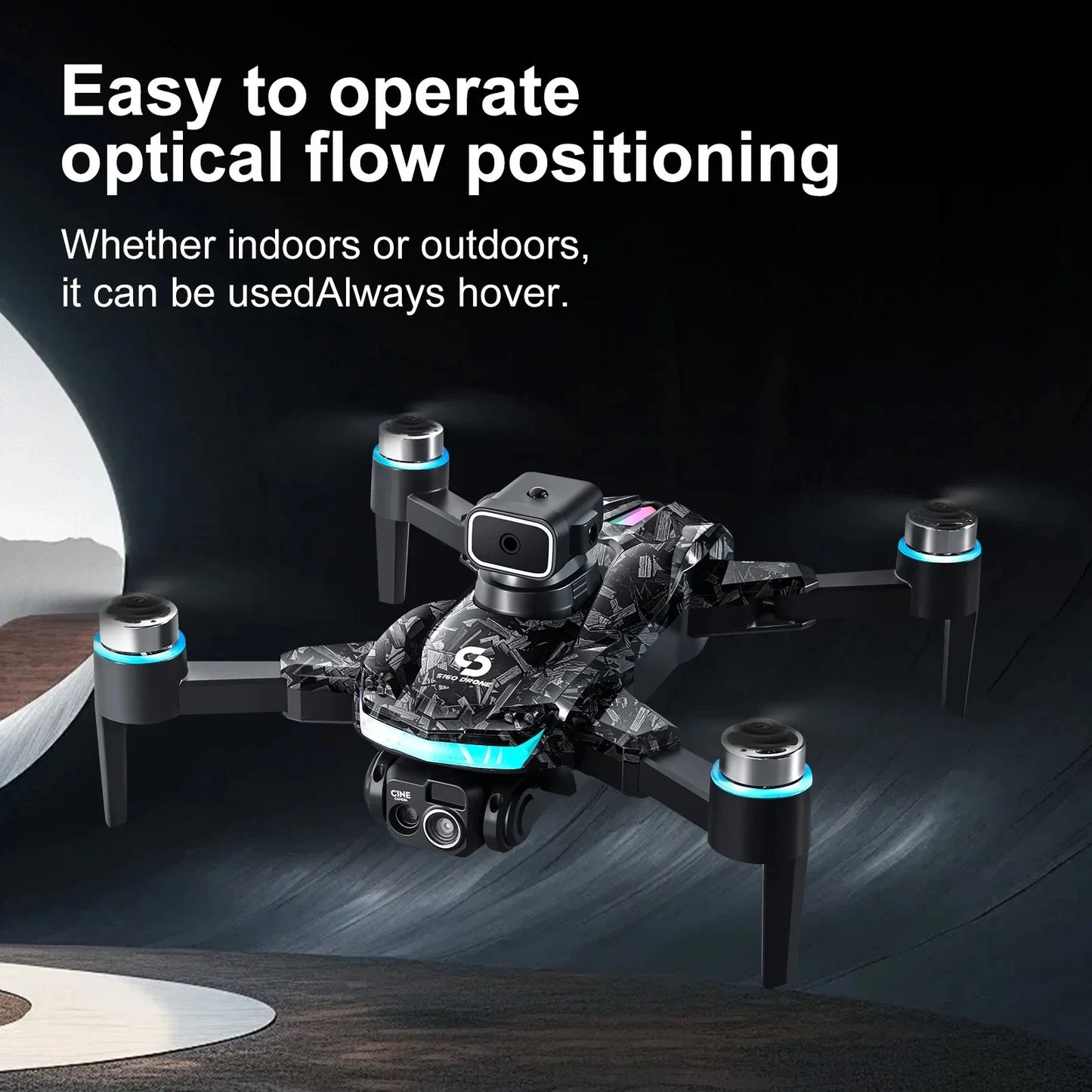 Drone Professionale 4K S160 Con Doppia Fotocamera FPV WIFI Evitamento Ostacoli Controllo Remoto RC