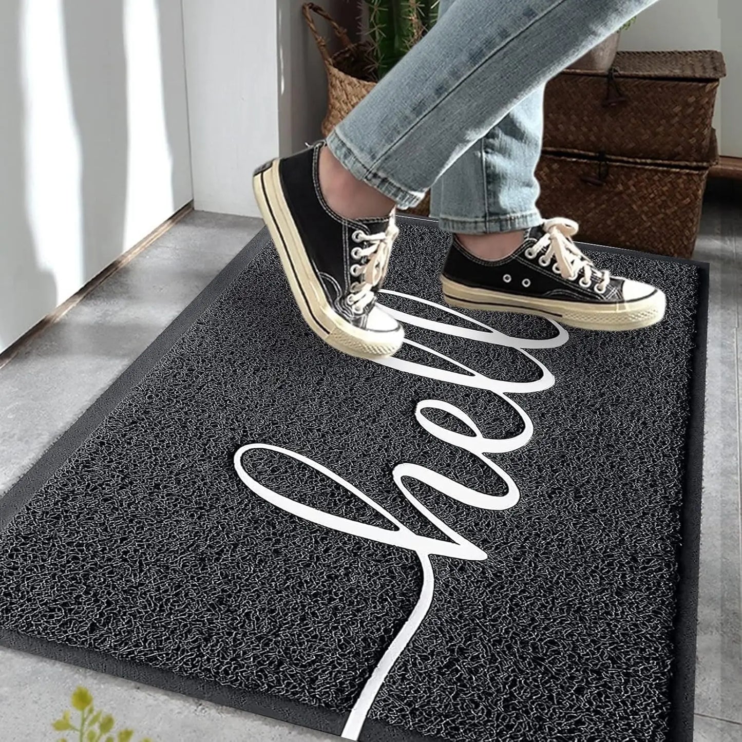 Tappetini Ingresso Antiscivolo Resilienti Assorbimento Del Fango Facili Da Pulire Adatti Per Garage E Ingressi