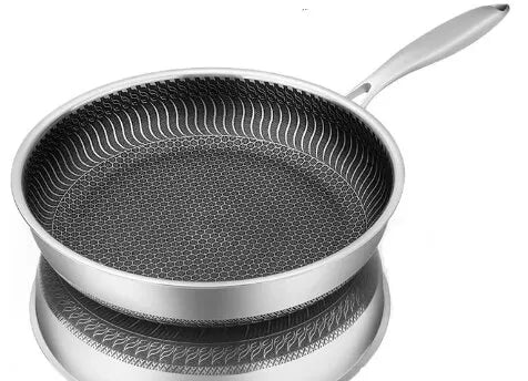 Padella A Tre Strati In Acciaio Inossidabile 316 Per Wok Doppia Faccia Nido D Ape Adatta A Tutte Le Stufe Ecologica