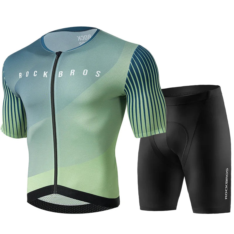Maglia Da Ciclismo RockBros MTB Uomo Abbigliamento Estivo Traspirante Con Cerniera YKK Alta Qualità