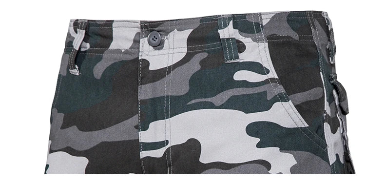 Pantaloncini Mimetici Da Uomo Traspiranti In Cotone Con Tasche Laterali Per Sport All Aperto Pantaloni Corti Estivi