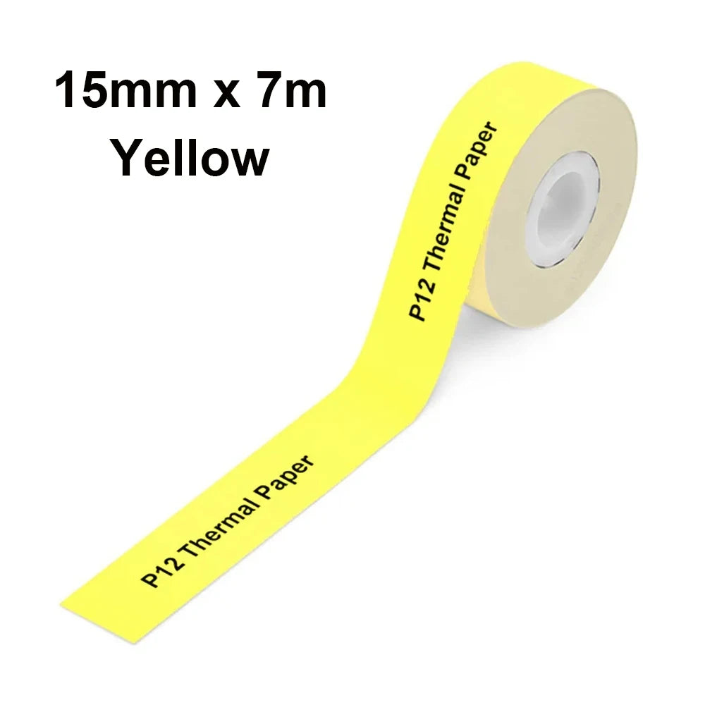 Nastro Termico Continuo 15 Mm Per Etichette Stampante Ufficio KingJim LR5C 4 Metri E 7 Metri