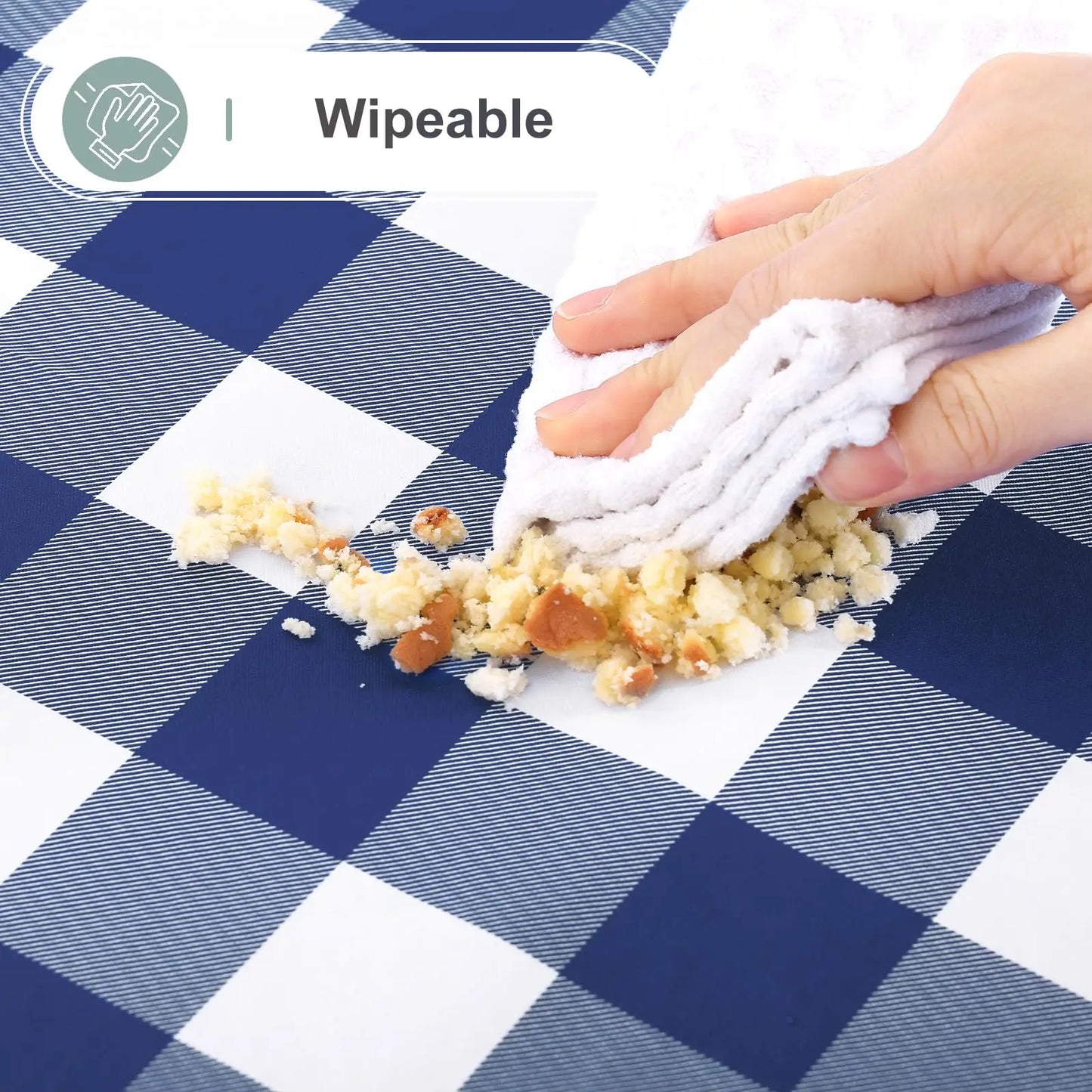 Tovaglia Da Tavolo Rettangolare In Flanella Impermeabile Per Esterno Elasticizzata 60x120 Grigio Per Picnic Campeggio