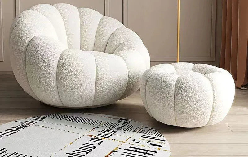 Divano Pigro A Forma Di Zucca Per Soggiorno E Letto Lusso Morbido Design Moderno Nordico Decorazioni Per Casa